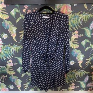 Flynn Skye Piper Navy Floral Romper size Large
